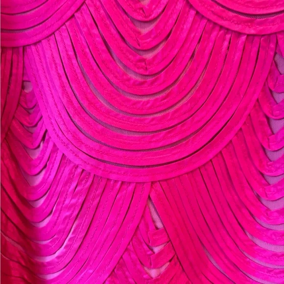 Bright Raspberry Pink Cocktail Dress - Picture 7 of 9